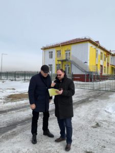 Мэр Омска проконтролировал ход работ на социальных объектах Ленинского округа