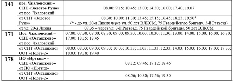 В Омске дачные автобусы перешли на осеннее расписание (ГРАФИК)