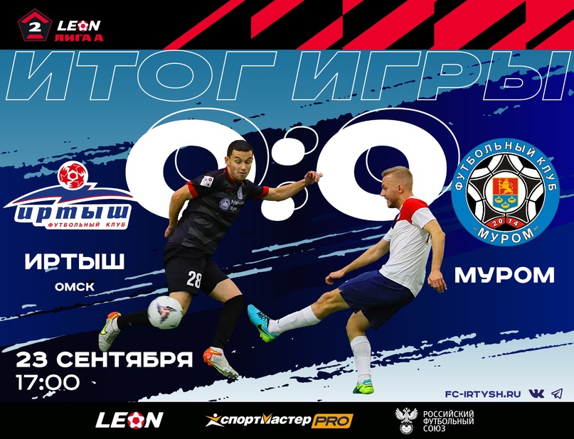 Омский «Иртыш» дома сыграл в нулевую ничью с «Муромом» Фото: ФК Иртыш