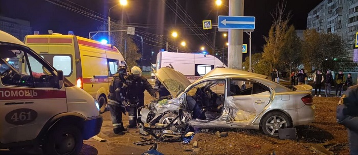 Опубликованы кадры жуткой аварии на Московке-2