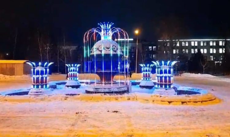 Новогодняя подсветка украсила еще четыре омских фонтана Фото: пресс-служба мэрии Омска