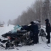 На трассе Омск - Муромцево столкнулись маршрутка и легковушка. Один человек погиб, пятеро ранены Фото: УМВД России по Омской области