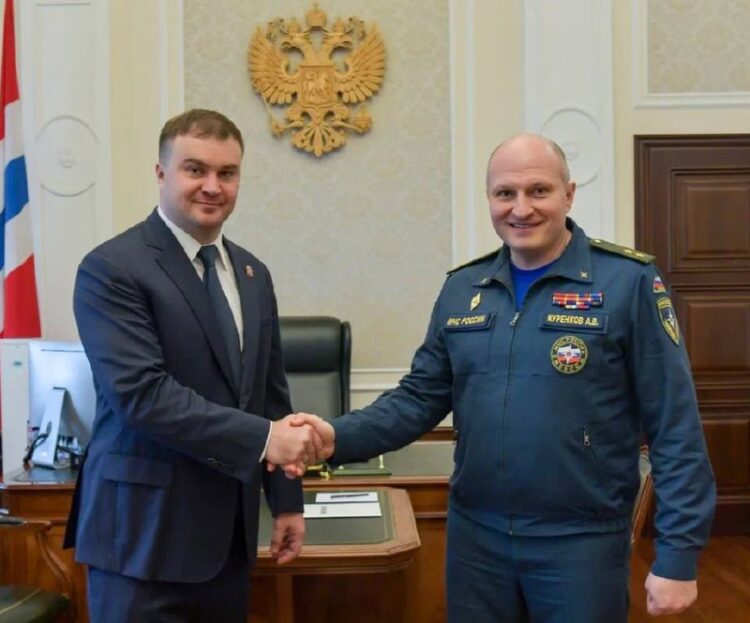 Виталий Хоценко рассказал о цели визита в Омск главы МЧС Александра Куренкова Фото: t.me/HocenkoVP