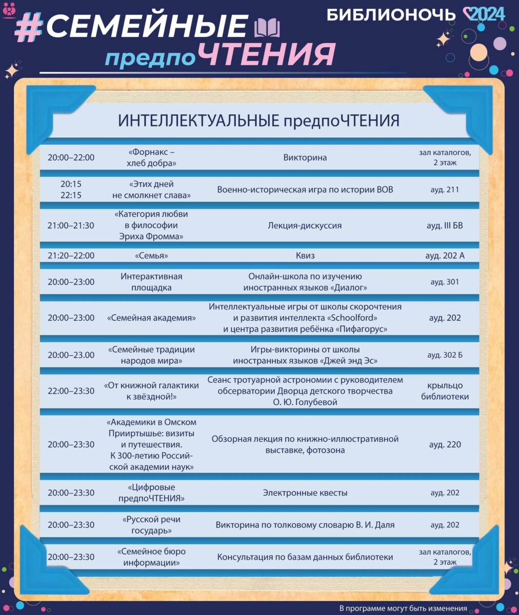 "Модный приговор" и кикбоксинг в библиотеке: что ждет омичей на "Библионочи" в Пушкинке
