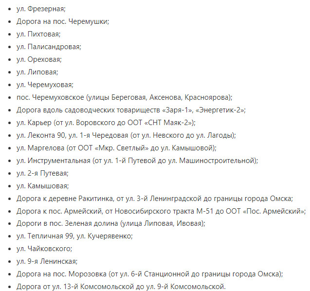Омичам рассказали, какие дороги скоро отремонтируют в одном из городских округов