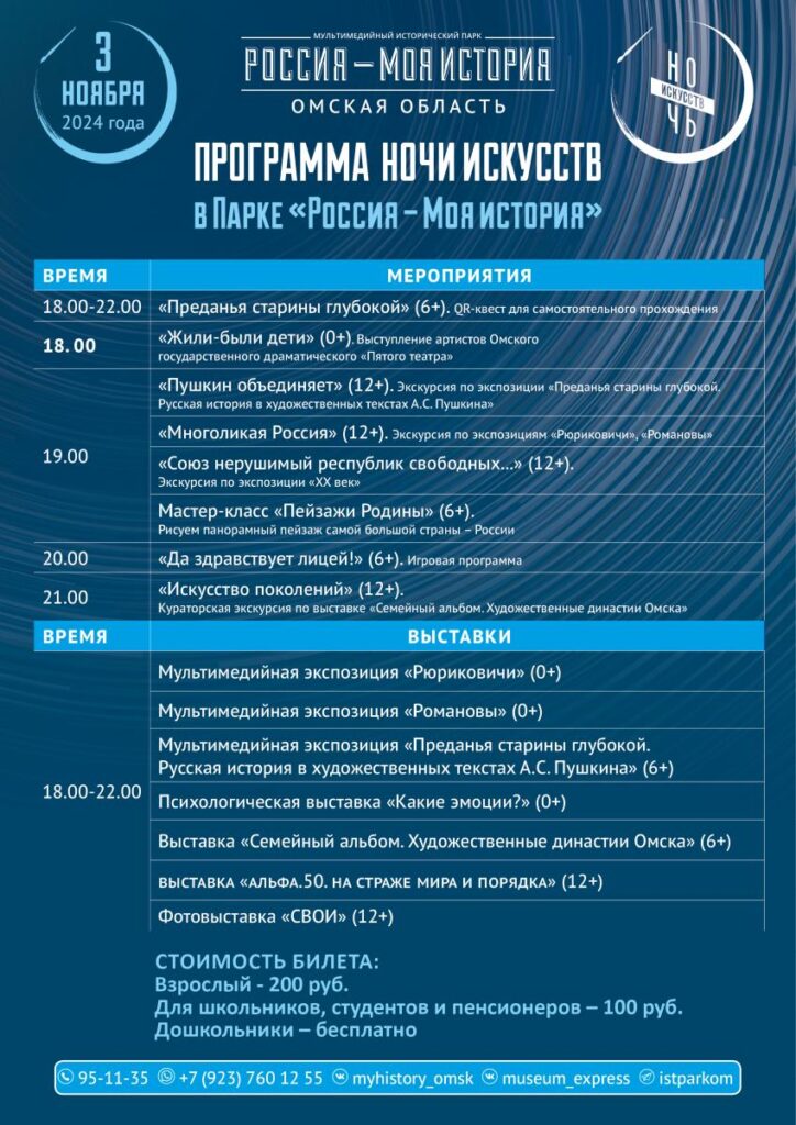 Небесная музыка и ожившие картинки: что готовит омичам "Ночь искусств-2024"