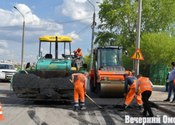 В Омской области отремонтировали участок трассы Тара – Усть-Ишим