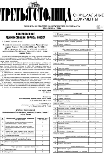 Третья Столица № 04 05.02.2026