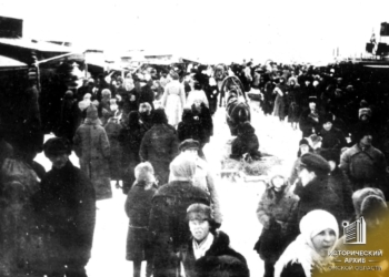 Один из базаров Омска, 1920-е гг.
Фото: фонд ГИАОО