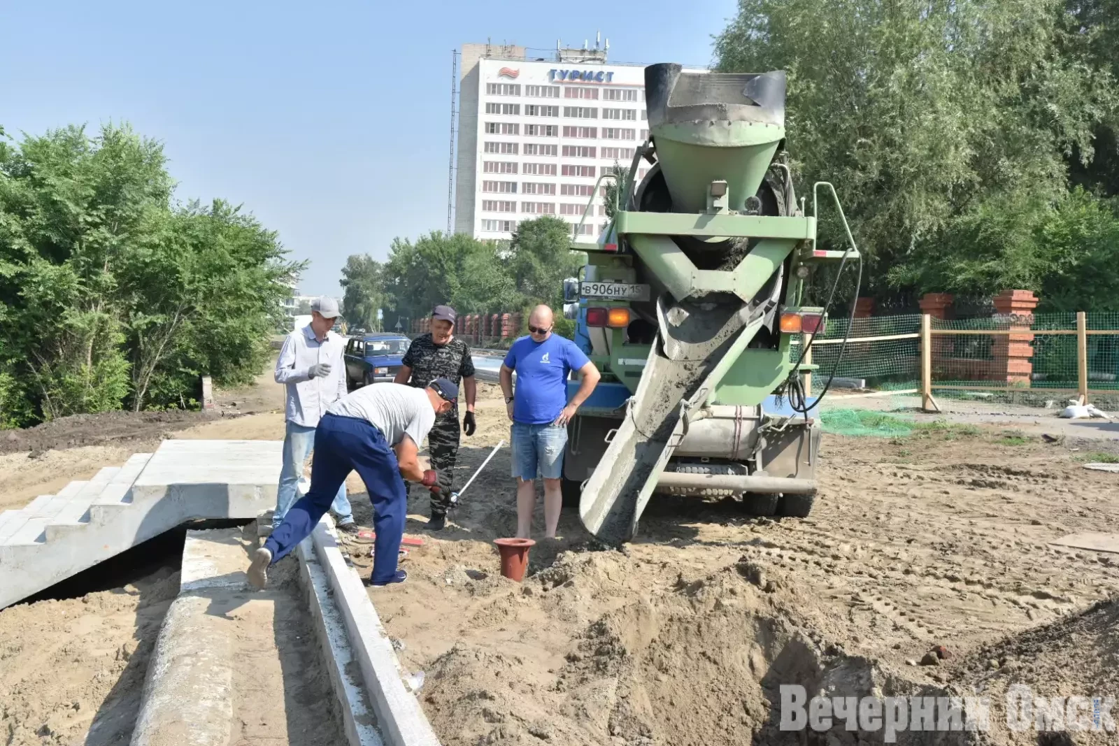 Как идёт второй этап благоустройства пляжа "Центральный-2" в Омске