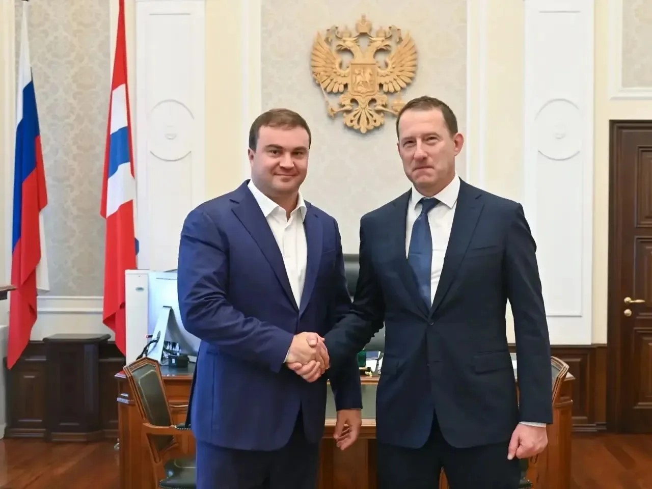 Виталий Хоценко обсудил с руководством ОДК перспективы омских предприятий Фото: Управление пресс-службы губернатора и правительства Омской области