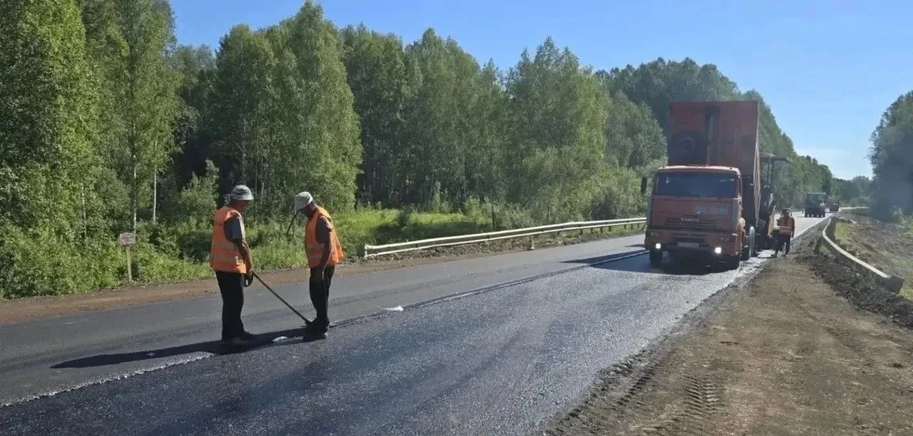 Капремонт дороги Тара - Усть-Ишим в Знаменском районе вступил в завершающий этап