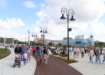 От исторического центра до малых городов: в Омской области продолжается масштабное благоустройство общественных пространств Фото предоставлено правительством Омской области