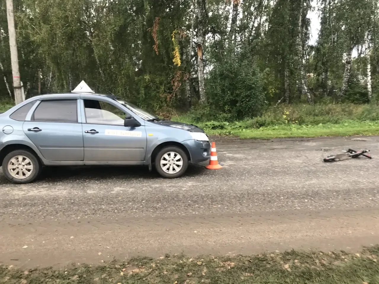 Учебный автомобиль сбил девочку в Саргатском районе Фото: УМВД России по Омской области