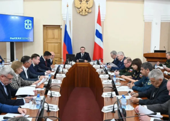 Виталий Хоценко провёл заседание антитеррористической комиссии Фото предоставлено правительством Омской области
