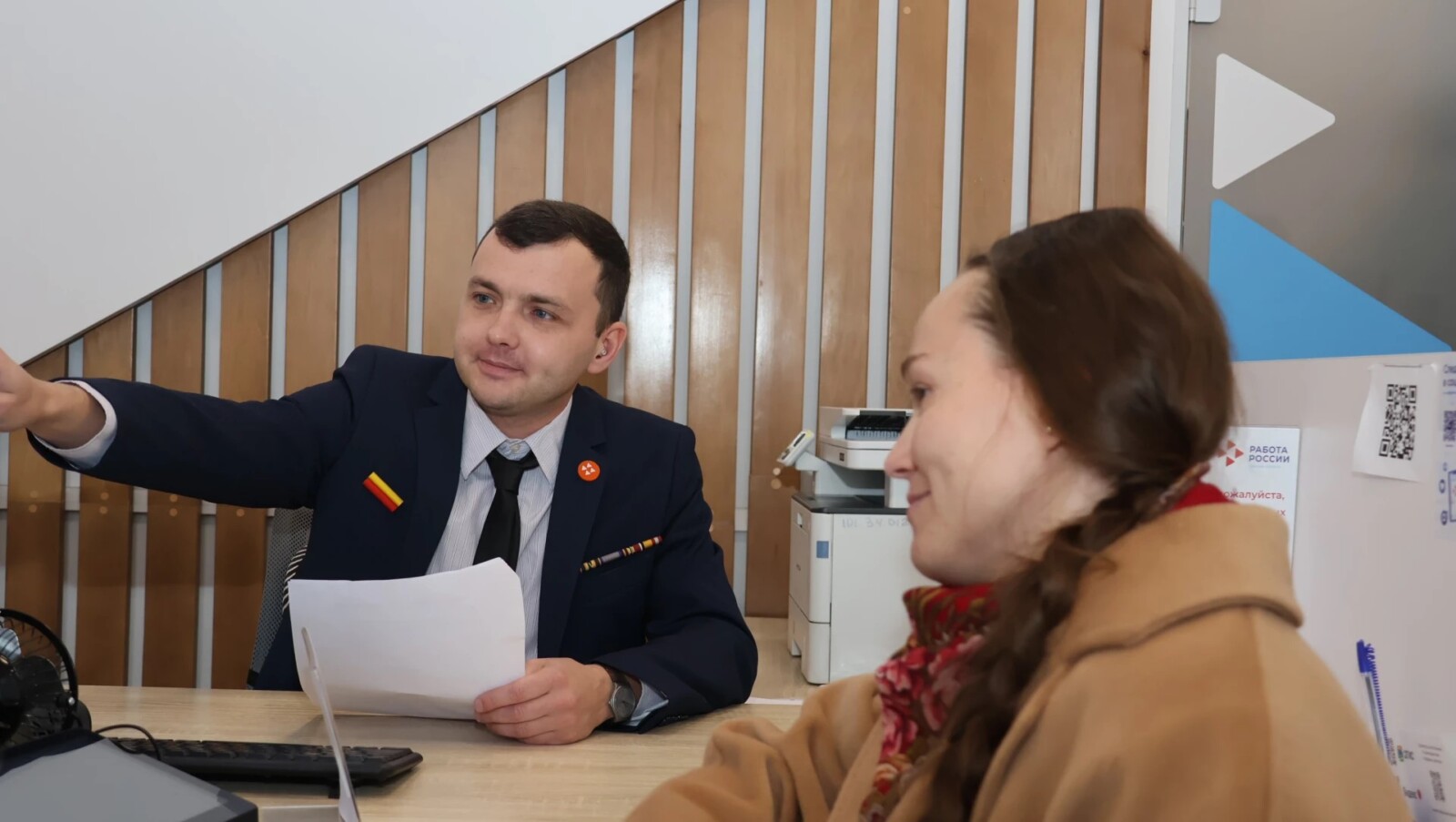Омский ветеран СВО Михаил Байков стал сотрудником Кадрового центра «Работа России» Фото: Валерий Верещагин и герой