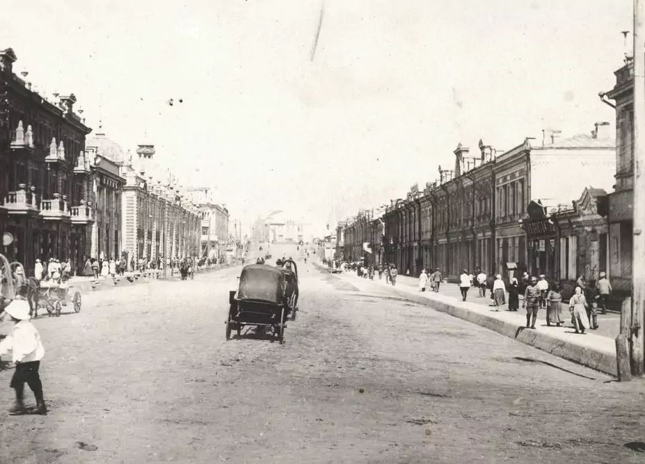 Пешеходный Любинский в Омске: рассказываем, каким он был больше века назад